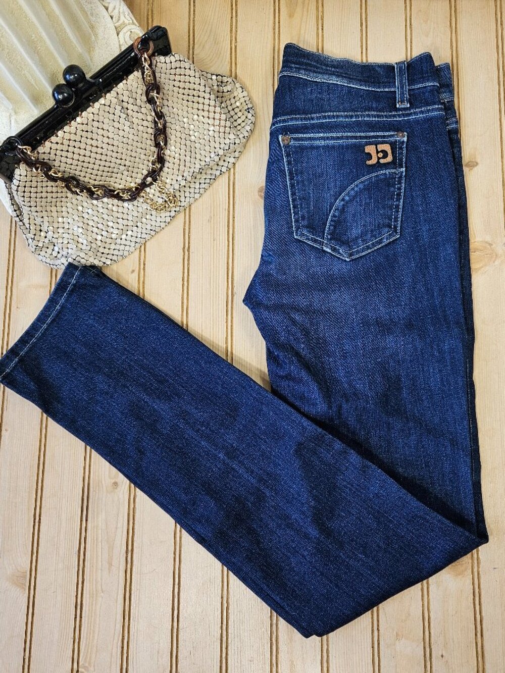 Joes Jeans Size 25 The Best Friend Darke Brooke Wash Low Rise Stretch Straight